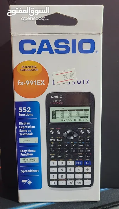 الة حاسبة مستعمله مره واحده فقط نوع casio fx-991EX