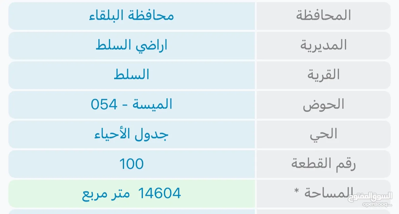 ارض للبيع حوض الميسه