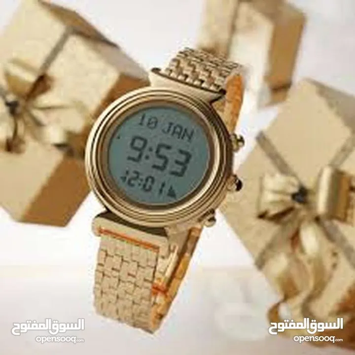 ساعة الفجر رياضية مدور ستانلس حاءط مكتب