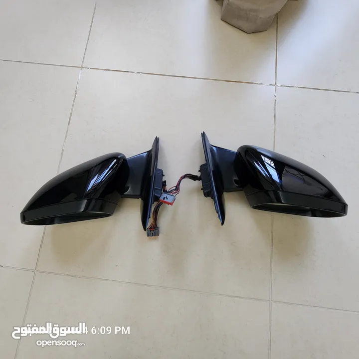 Black two mirrors set original, left and right, for jaguar XJL, XJ, FX