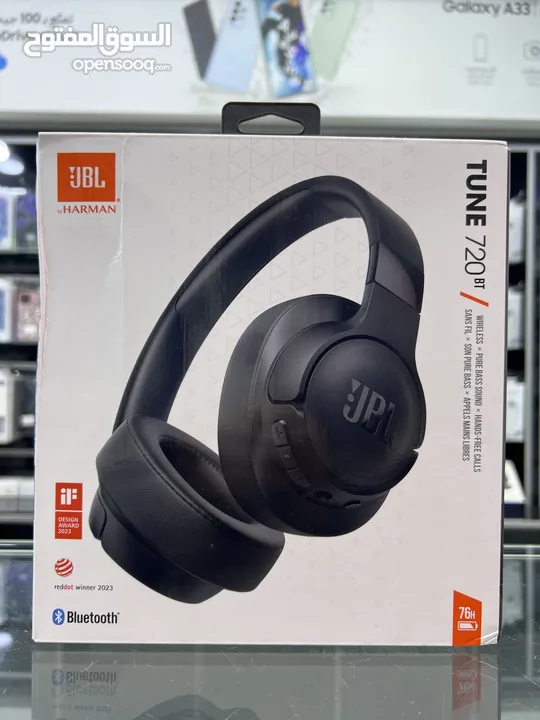 JBL TUNE 720 HEADSET (Pure Bass) سماعات جي بي إل جديدة تون 720  توصيل مجاني داخل عمان مناطق معينة