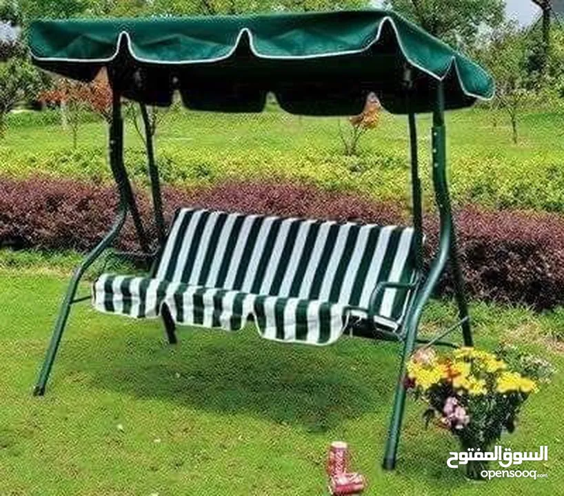 المرجوحة الاكثر طلبا  مرجوحه الحدائق والمنازل مرجوحة خارجية كبيرة 3 مقاعد مع شمسية تستخدم داخل بيت
