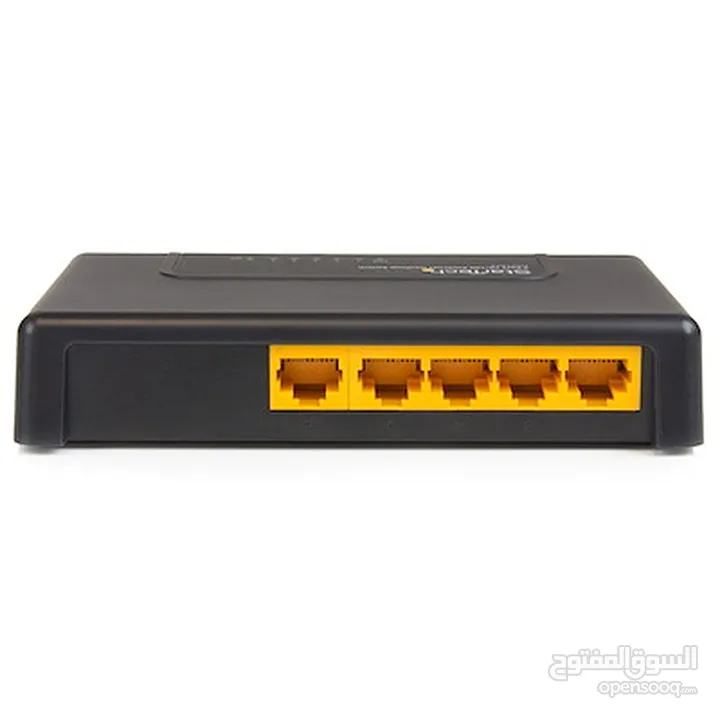 5 Port Fast Ethernet Switch - 10/100 Desktop Wall Mount Network Switch