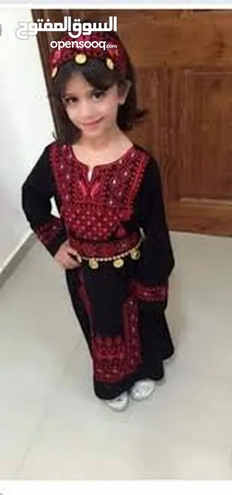 ملابس اطفال تراثيه بدوي باب الحاره قمباز فلسطيني تقمص   تقليديه