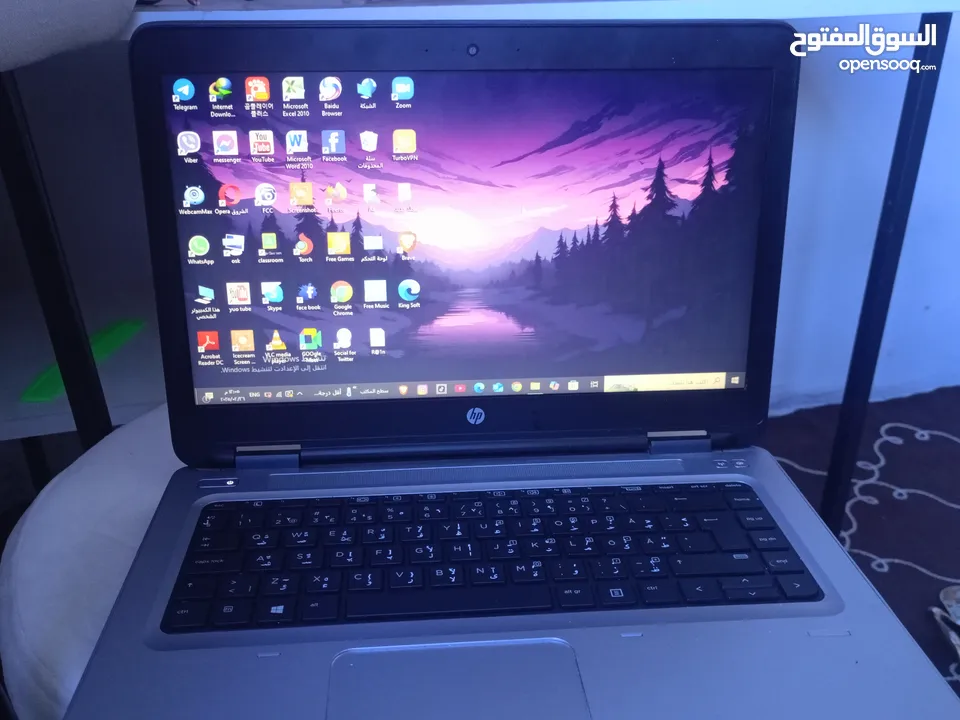 لابتوب hp للبيع نظافة 99% مع ملحقات