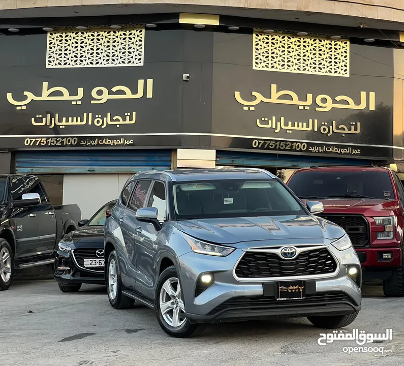 تويوتا هايلاندر ( 2023 ) فحص كامل 7 جيد عداد 28 ألف كيلو بحال الزيروو ( قابل للبدل )