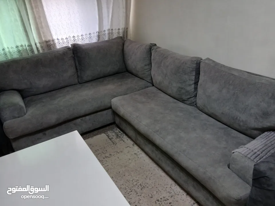 كنب كورنر لون رمادي