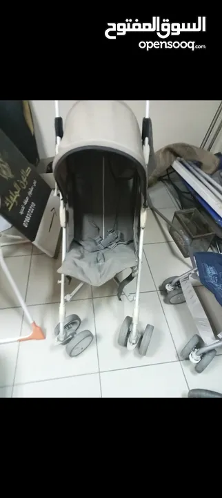 عربات ومقاعد و سراير اطفال بحاله ممتازه للبيع في اربد