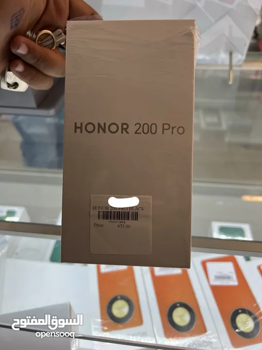 Honor 200 pro  جديد غير مستعمل غير مفتوح كفالة سنة كاملة لون اسود