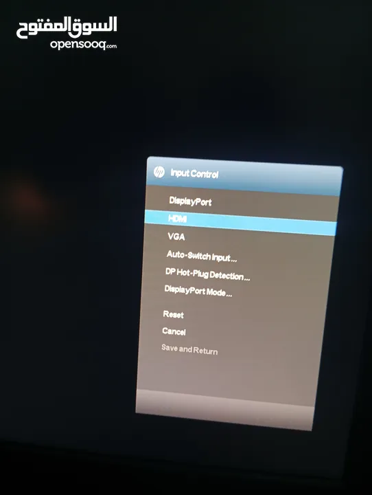 شاشة كمبيوتر نوع HP 24 انش full hd بحال الجديد للبيع