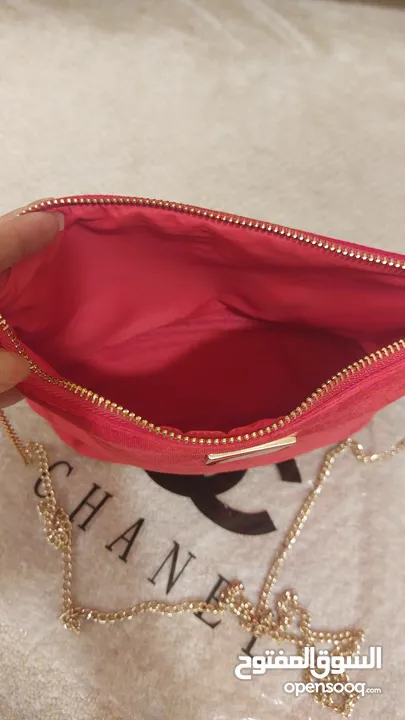 Channel crossbody/makeup bag