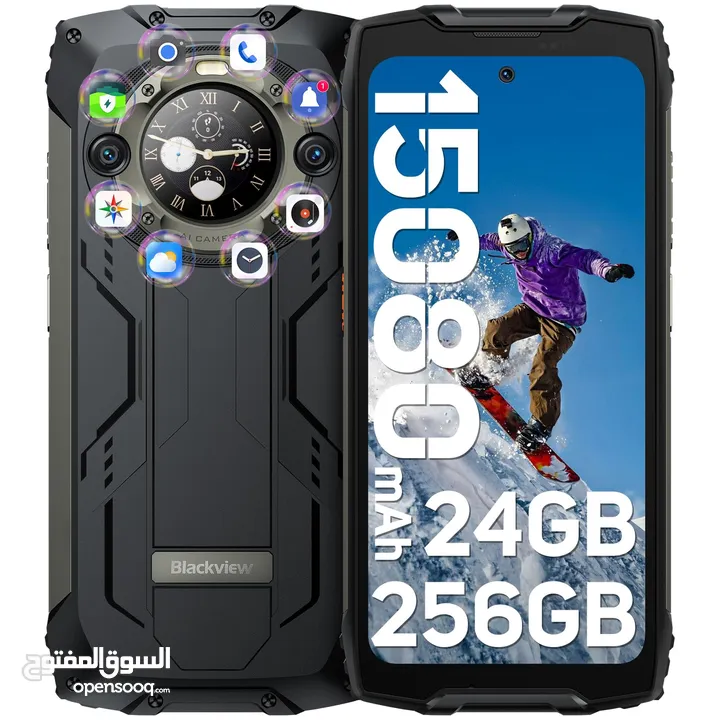 هاتف خارق ضد الكسر وضد الماء– بشاشتين! – BLACKVIEW BV9300 PRO
