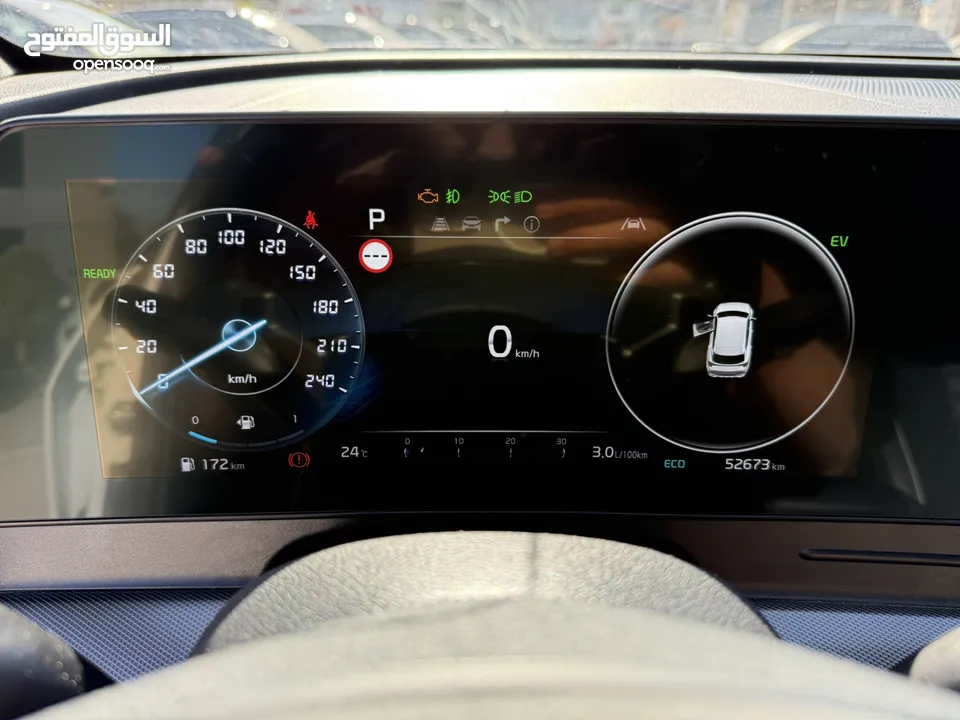 كيا سبورتاج GT Line ترخيص 2022 محرك 1600 هايبرد plug in/يقطع على الشحنه 65 كيلو متر  271 حصان