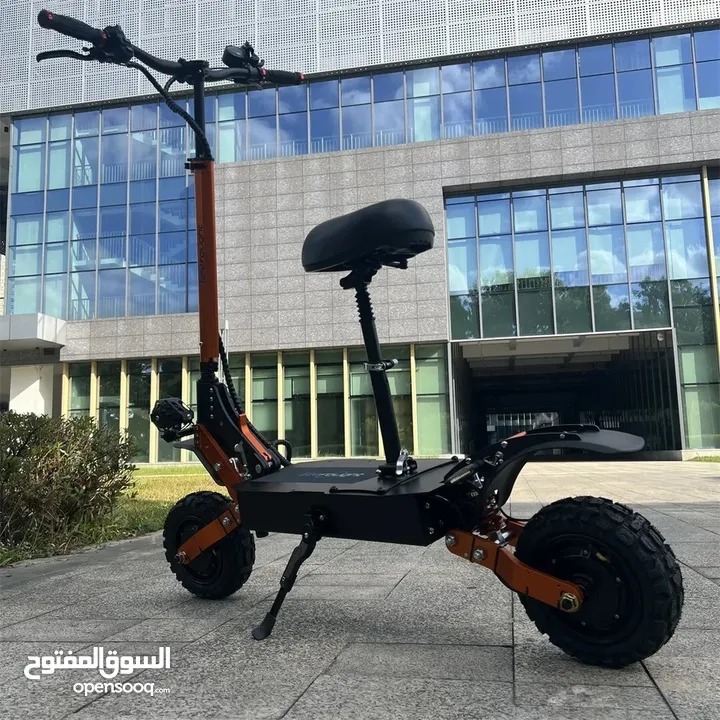 60Volt 6000Watts Electric, E Scooter Foldable Dual Motor Off Road Seat