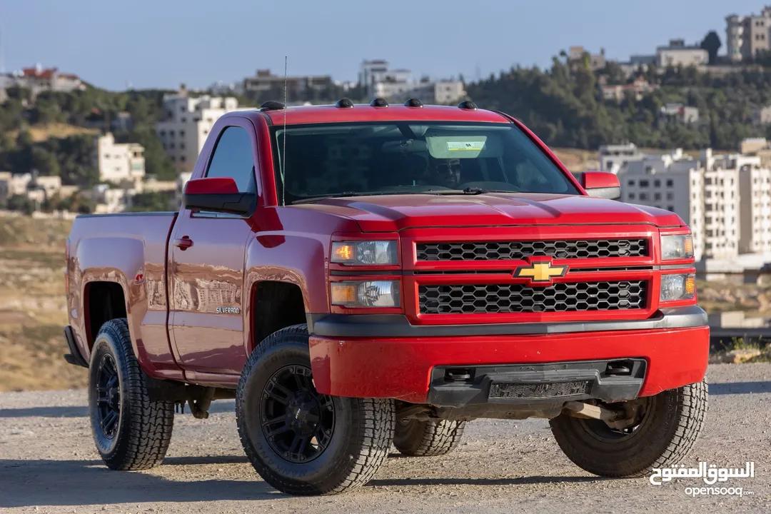 شيفروليه سلفرادو موديل 2015 غمارة بحالة ممتازة 4X4 فحص كامل Single Cav !!