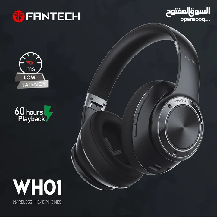 FANTECH WHO1 WIRELESS HEADPHONE سماعات رأس هيد سيت من فانتيك