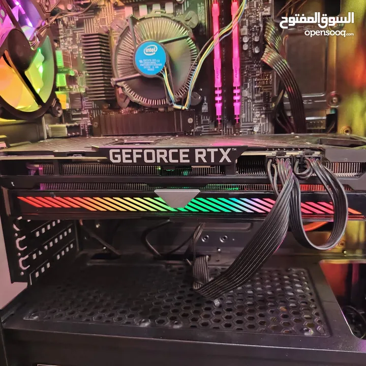 كمبيوتر بكرت شاشة 3060ti Asus ROG strix