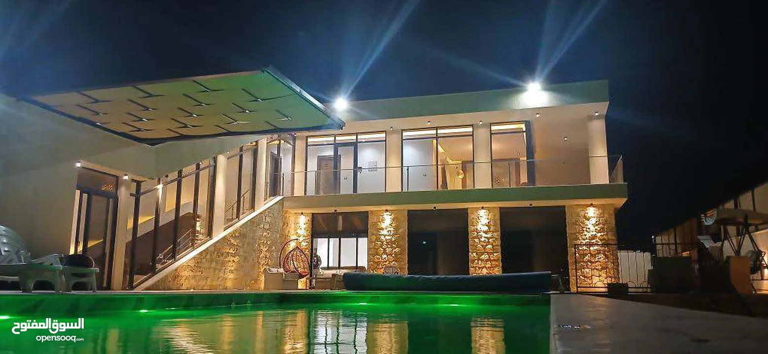 استمتع بالفخامة والراحة في قلب الشمال الأردني Rexus Villa للإيجار اليومي اسعار خاصة للفترات الكبيرة