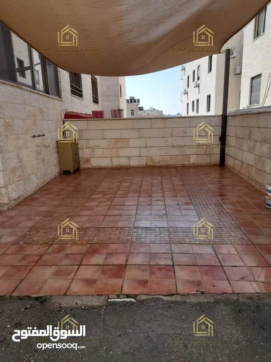 شقة ارضية مع ترس في عبدون
