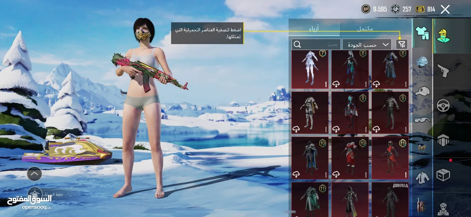 حساب ببجي موبايل