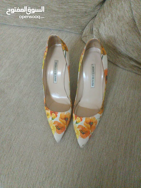 Manolo Blahnik heels  handmade in Italy