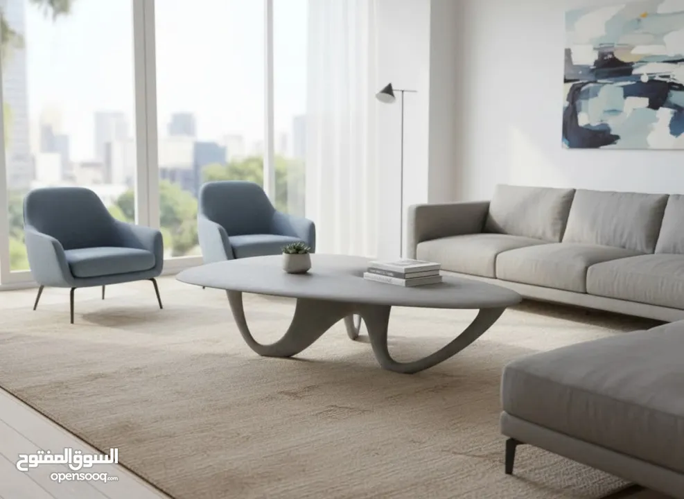 طاولة مركزية بتصميم عصري فاخر