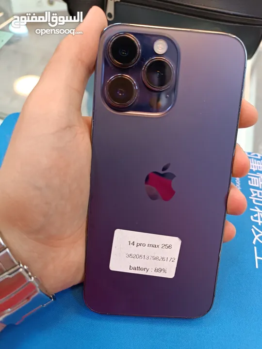 IPHONE 14 PRO MAX USED ( 256 GB ) /// ايفون 14 برو ماكس اذكره 256 مستعمل وكاله