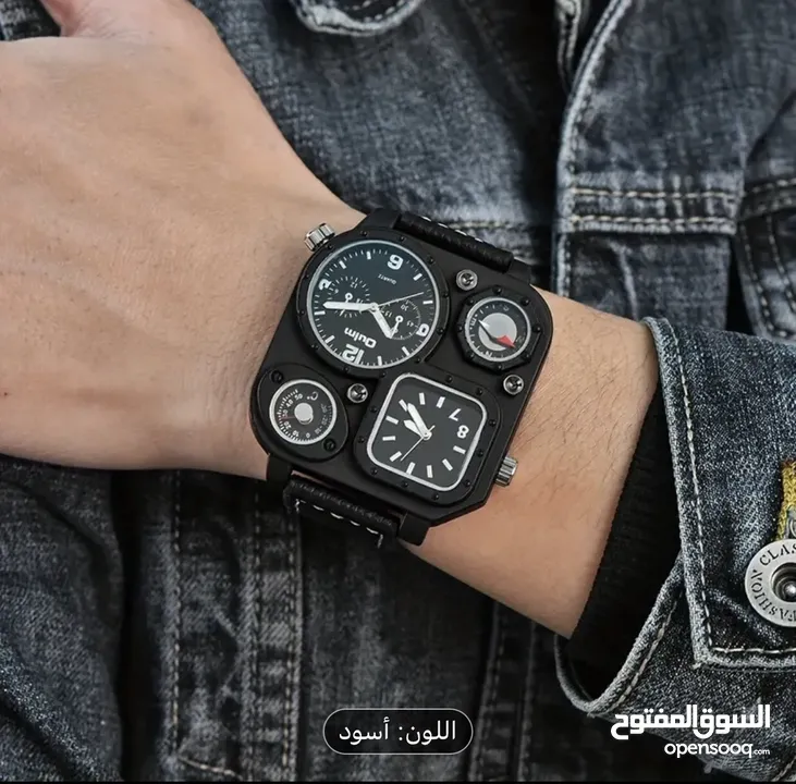 ساعات Oulm مناسبه لليد 3 عقارب + بوصله ماركه