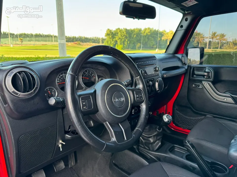 جيب رنجلر سبورت خليجي 2017 صبغ وكالة  جير عادي JEEP WRANGLER SPORT GCC Original paint MANUAL  GEAR