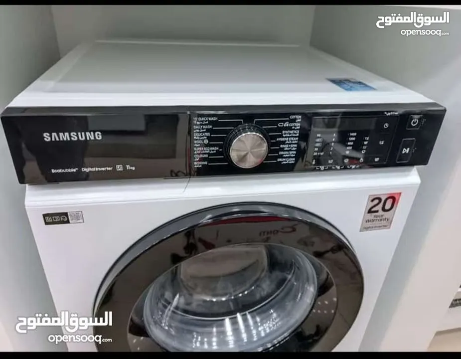 عرض نااار على غساله سامسونج 9 كيلو سلفر صناعه بولندي او حجم 11 كيلو اسود او ابيض