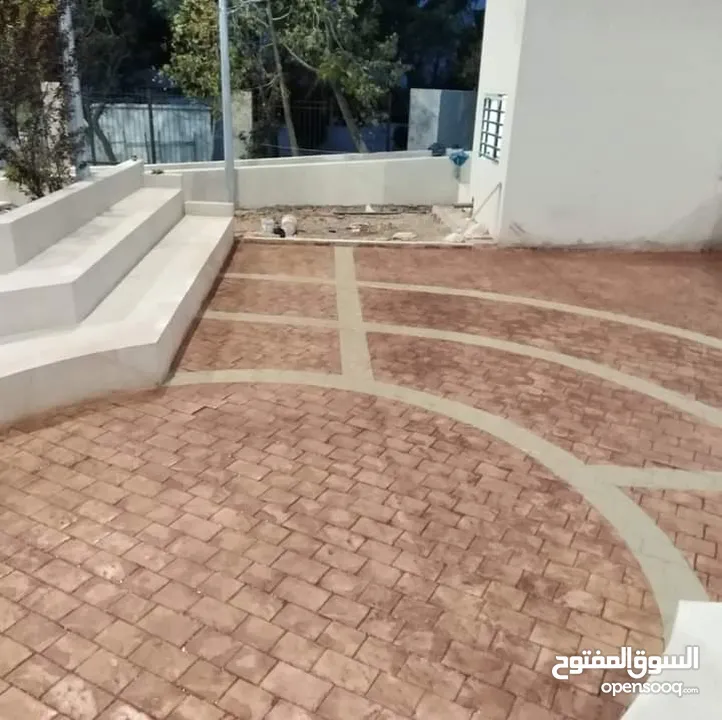 ارضيات خرسانيه ملونه مطبوعه