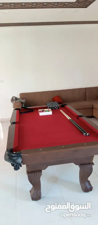 طاولة بلياردو 7.5قدم خشب كامل