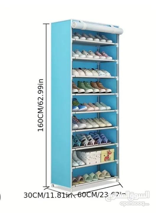 رف تخزين الأحذية المحمول - portable shoe storage rack