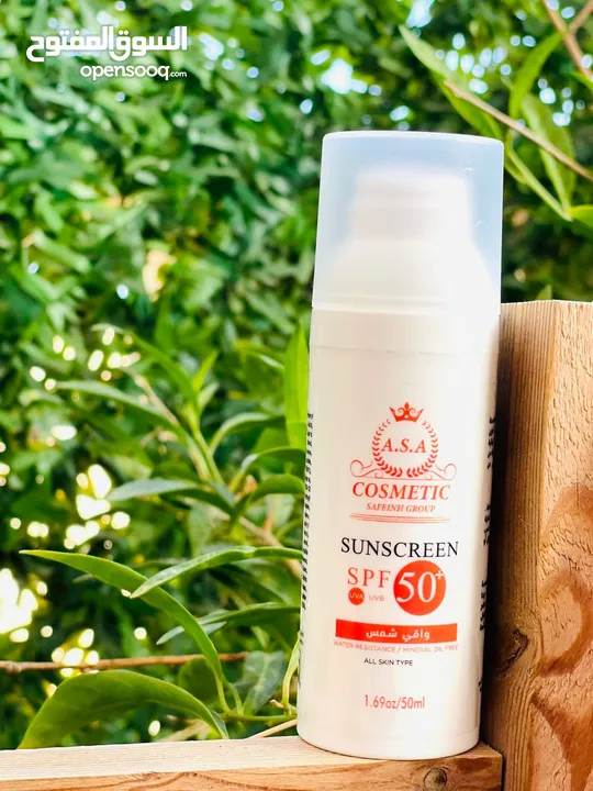 واقي الشمس a.s.a الاصلي يحتوي على 5 فلاتر للحماية من أشعة الشمس .spf 50 . متوفر منه مع تفتيح أو بدون
