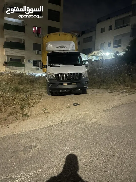 مرسيدس بنز شصي طويل مطور 3000 تيربو الموقع رام الله البيره صندوق داخل برخصه هوك خلفي داخل برخصه