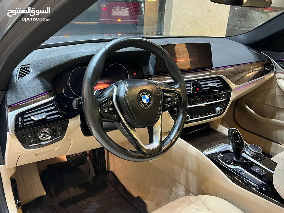 BMW 530i 2017 وارد شركه ابو خضر مالك اول فحص كامل بحاله الوكاله