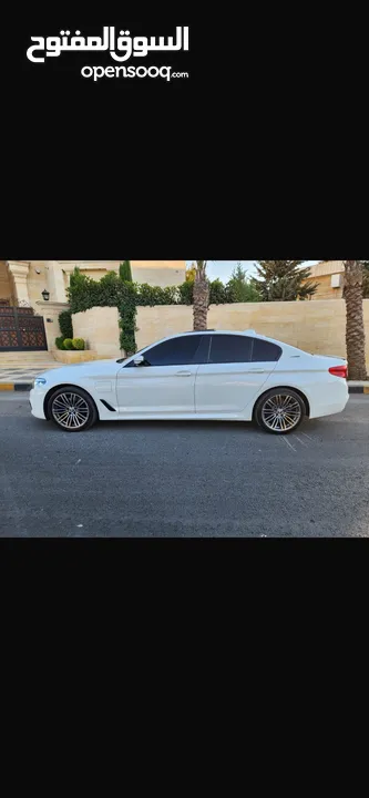 بي ام دبليو موديل 530e موديل 2019 كيت M لون ابيض فل كامل فحص كامل