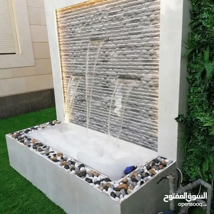 تصميم نوافير ماء جدارية عصرية دقة في العمل والمواعيد استشارة مجانية اسعار ممتازة جدا لا للغلاء