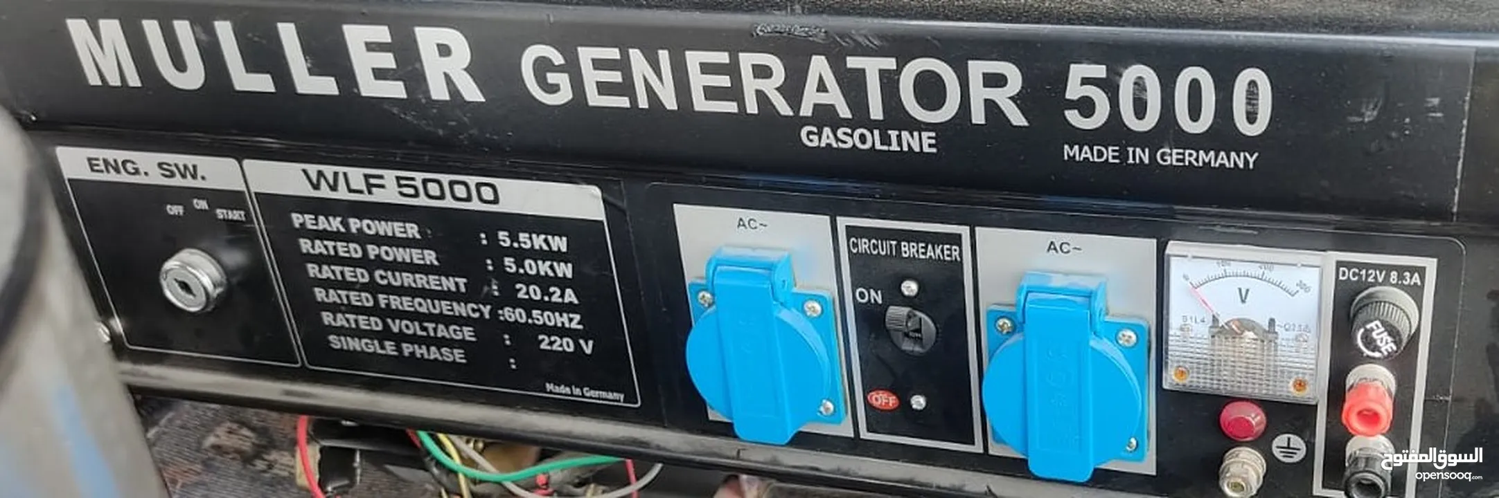 مولدات كهربائية اثنين 5.5 KW صناعة المانية جديدة غير مستعملة نهائيا بسعر 600 دينار للاثنين
