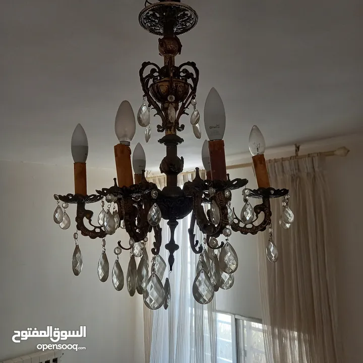 ثريا نحاس قديمه 6 شعل