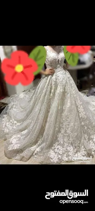 فستان عرس  لبسة واحدة للبيع