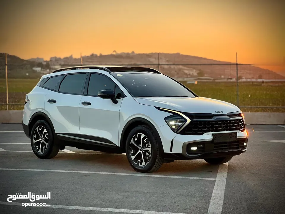 كايا سبورتاج /2022 فل الفل فتحة سقف  2x4 ///240Hp بنزين + كهرباء  ( Haybrid) 1600cc