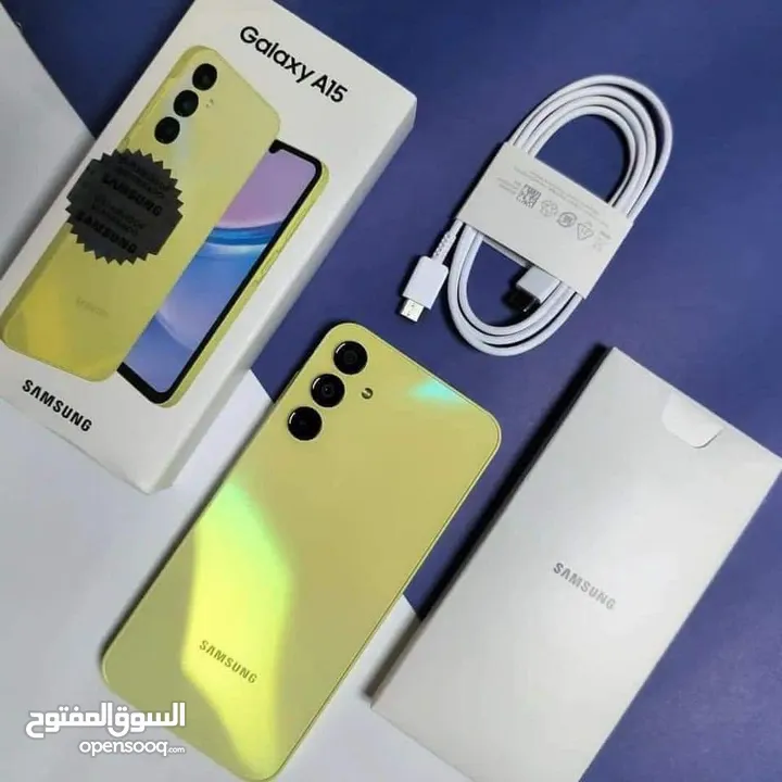 جديد Samsung A15 رام 8 و 12 جيجا 128 و 256 مكفول سنة متوفر توصيل هدية كفر ولزقة وشاحن الاصلي