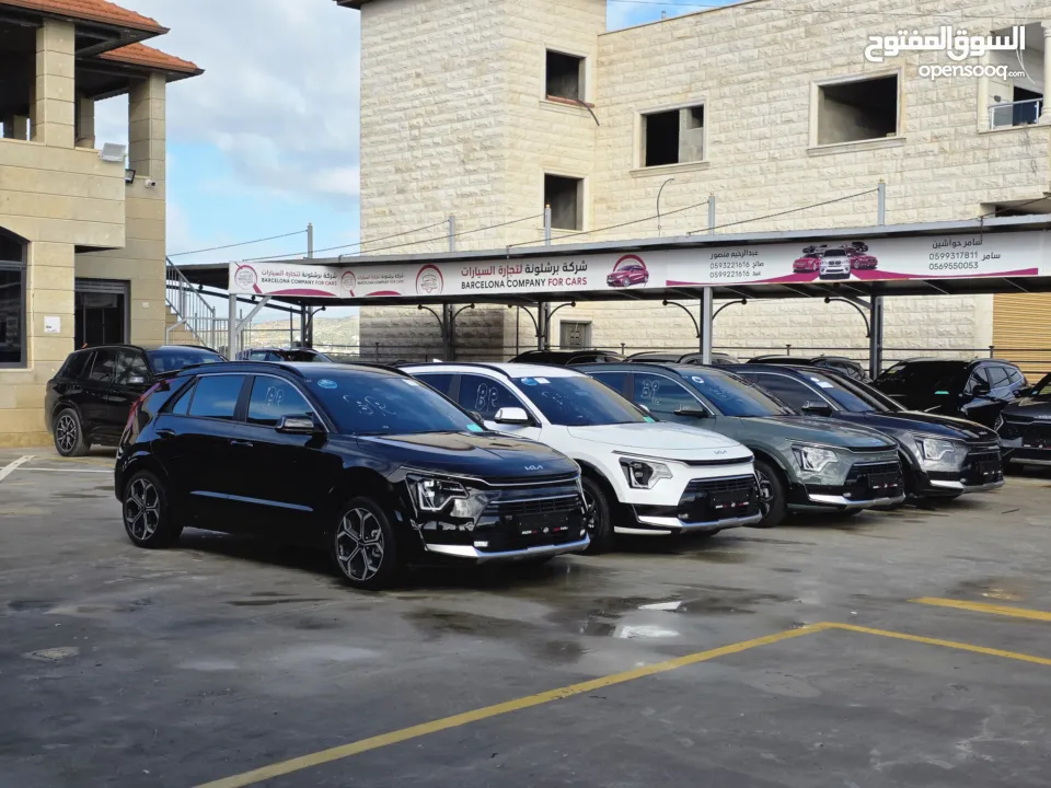 تشكيلة مميزة من سيارات كيا نيرو هايبرد ترخيص 2022 بالالوان المميزة (ابيض &اسود&فيراني&زيتي)