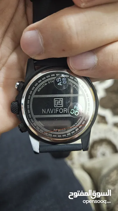 ساعة نافي فورس Naviforce الأصلية سير ربل ربر مطاط تصميم أنيق