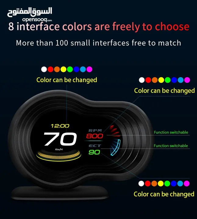 HUD head up display OBD2 type with  Engine codes reader and clear codes