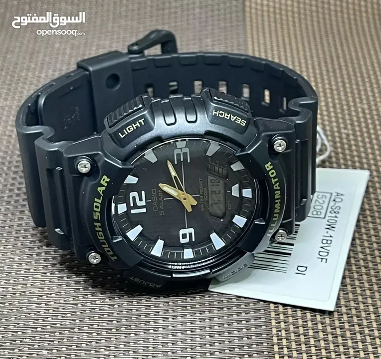 ساعه  كاسيو على الطاقه الشمسيه وساعه كلاسيك جديد