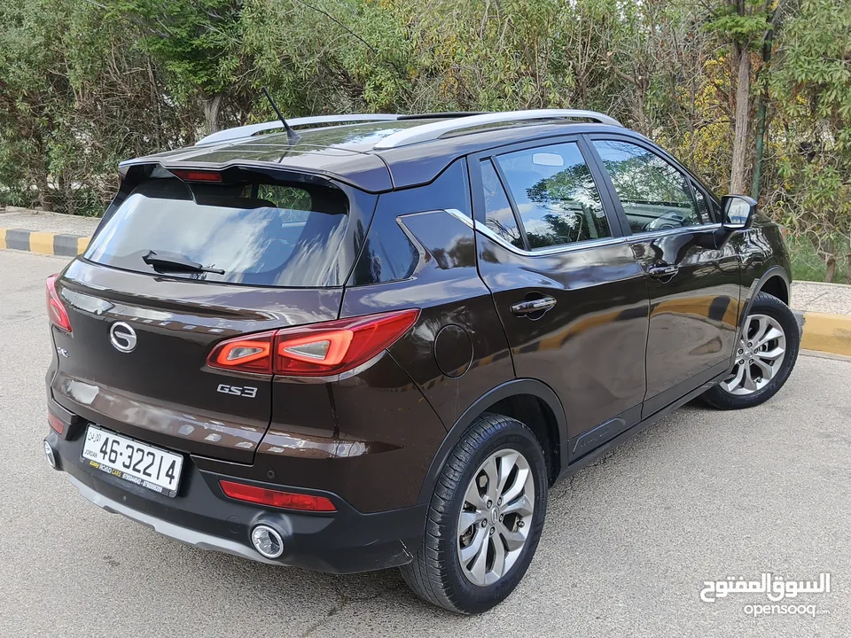 GAC GS3 جاك  موديل 2022 فحص كامل7 جيد ماشية ك 6  الف كيلو غرفة لون بني بحالة الوكالة محرك 1500 cc تي