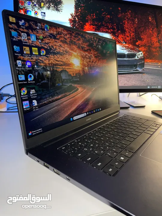 للبيع لابتوب Huawei أنيق وخفيف – معالج i5 الجيل 11 – شاشة FHD – حالة ممتازة بدل سعر 360 صار 320
