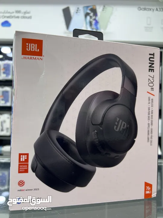 JBL TUNE 720 HEADSET (Pure Bass) سماعات جي بي إل جديدة تون 720  توصيل مجاني داخل عمان مناطق معينة